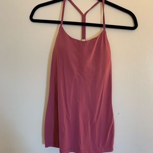 Pink Lululemon Tank - Halter - Built in Bra